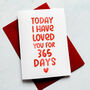 Personalised Days I've Loved You Card, thumbnail 3 of 6