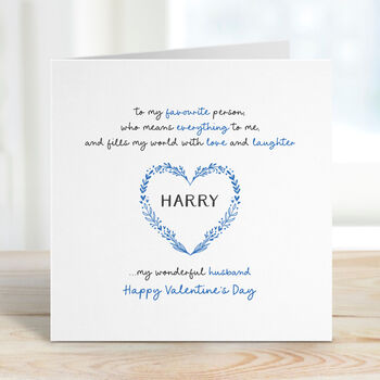 Romantic Sentiments Valentine’s Card For Husband, 2 of 2