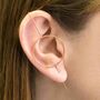 Sterling Silver Statement Circle Ear Climber Earrings, thumbnail 2 of 5