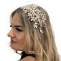 Gold Crystal Side Headpiece, thumbnail 3 of 7