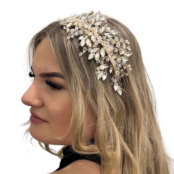 Gold Crystal Side Headpiece, 3 of 7