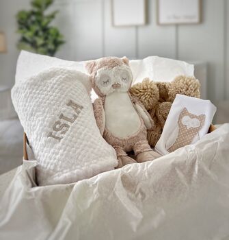 Personalised Newborn Owl Baby Gift, 3 of 4