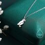 Sterling Silver Puffin Bird Pendant Necklace, thumbnail 1 of 10