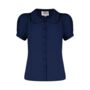 Jive Blouse In French Navy Vintage 1940s Style, thumbnail 1 of 2
