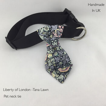Handmade Neck Tie For Pet In Liberty Print, 6 of 9
