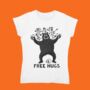 Funny Free Hugs Women's Fit T Shirt, thumbnail 3 of 5