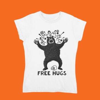 Funny Free Hugs Women's Fit T Shirt, 3 of 5