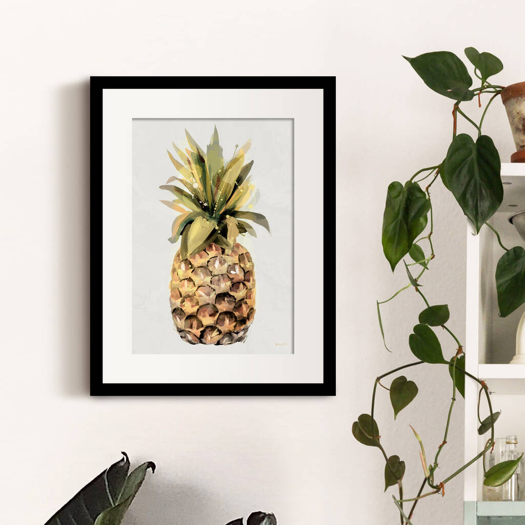 Modern Pineapple Art Print, 1 of 4
