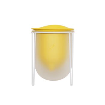 Flo, Self Watering Plant Pot In Spring Yellow + Mist, 6 of 6