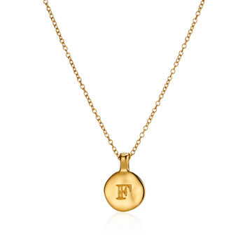 Women's Gold Plated Initial Message Necklace, 5 of 10