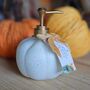 White Pumpkin And Sage Glass Pumpkin Bottle Hand Wash, thumbnail 1 of 3