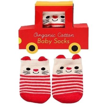 Red Cat Organic Cotton Baby Socks, 2 of 4