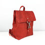 Sustainable Cork Small Backpack Red, thumbnail 2 of 10