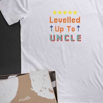 ‘Levelled Up To Uncle’ Cotton Tshirt, 2 of 6