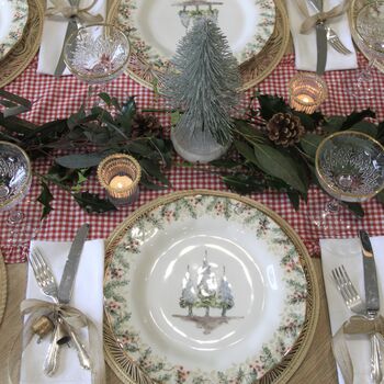 Snowy Alpine Christmas Table Decoration Set, 2 of 5