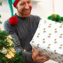 Portrait Elf Christmas Wrapping Paper, thumbnail 4 of 5