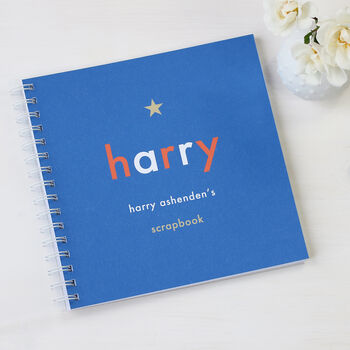 personalised scrapbook memory kid name notonthehighstreet