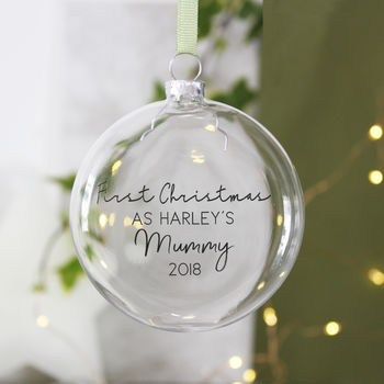 First Christmas As A Mummy Christmas Bauble, 2 of 5
