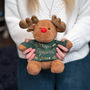 Personalised Christmas Reindeer Soft Toy, thumbnail 3 of 4