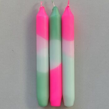 Neon Dip Dyed Dining Candles, 11 of 12