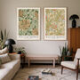 Set Of Two William Morris Honeysuckle Art Prints, thumbnail 1 of 2