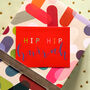 Mini Hip Hip Hurrah Card, thumbnail 3 of 5