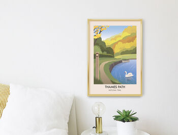 Thames Path National Trail Travel Poster, 3 of 8
