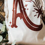 Glitter Initial Personalised Christmas Sack, thumbnail 5 of 8