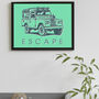 Escape Iconic Land Rover Print, thumbnail 1 of 3