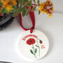 'Remembering' Poppy Flower Memorial Ornament, thumbnail 1 of 4