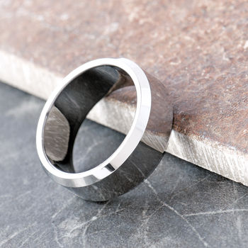 Men's Plain Stainless Steel Ring With Curved Edges, 2 of 12