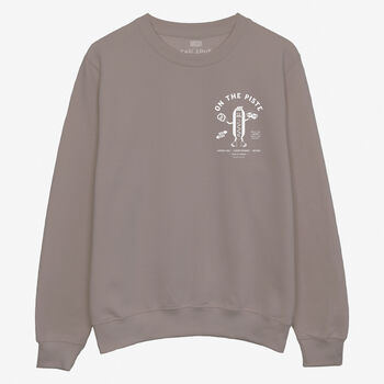 On The Piste Graphic Ski Sweatshirt In Brown, 2 of 2