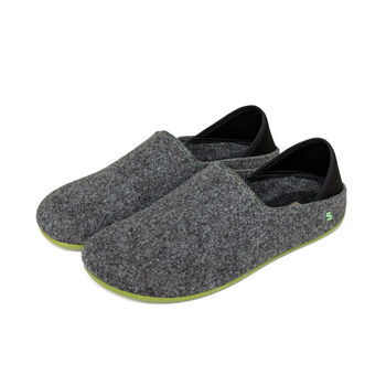 Snugtoes Men's Recycled Polyester Felt Slip On Slippers, 5 of 5