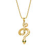 Serpentina Emerald Gold Plated Necklace, thumbnail 4 of 8