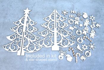 3D Personalised Christmas Tree Table Decoration Kit, 2 of 5