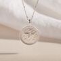 Thrive Recycled Silver Shorthand Coin Necklace, thumbnail 3 of 7
