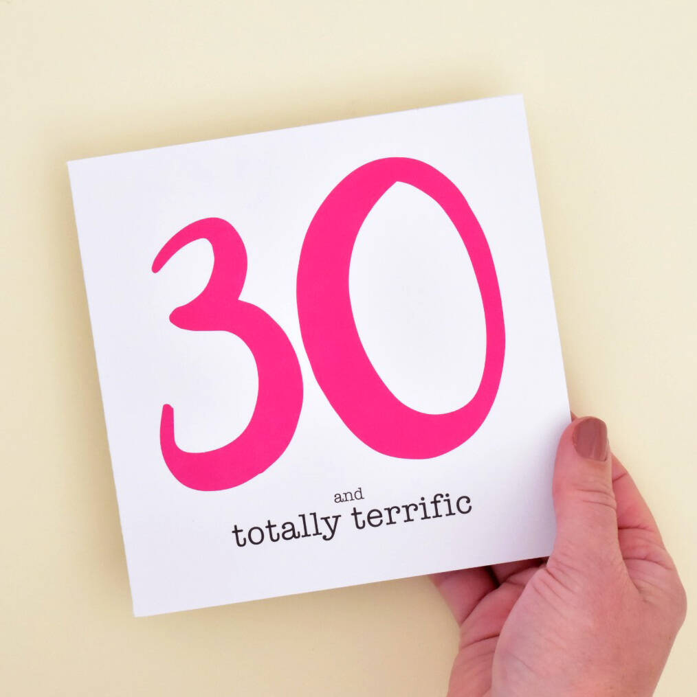 30 and totally terrific 30th birthday card by mrs l cards ...