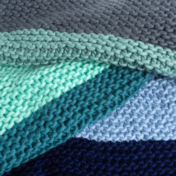 Ocean Breeze Blanket Knitting Kit, 3 of 6