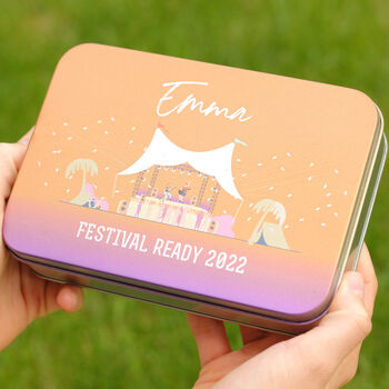 Personalised Music Festival Cutlery Tin Gift, 3 of 8