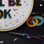 It Will Be Ok Cross Stitch Craft Kit, thumbnail 2 of 3