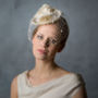 Vintage Style Flower Bridal Hat With Birdcage Veil, thumbnail 2 of 3