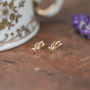 Luna Nine Carat Gold Star Earrings, thumbnail 2 of 4
