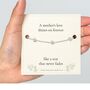 Loss Of Mum Gift With A Gold Plated Or Silver Plated Star Bracelet And Card, thumbnail 2 of 6