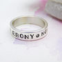 Silver Personalised Ring, thumbnail 4 of 11