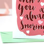 Funny Always Snoring Valentine's Day Card, thumbnail 4 of 7