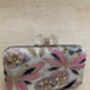Multicoloured Handcrafted Clutch Bow Clasp Bag, thumbnail 5 of 6