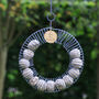 Personalised Charcoal Grey Ring Garden Bird Feeder, thumbnail 1 of 7