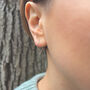Open Hoop Geometric Earrings Solid Silver S925, thumbnail 4 of 4