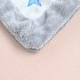 Personalised Grey Penguin Baby Comforter, thumbnail 6 of 6