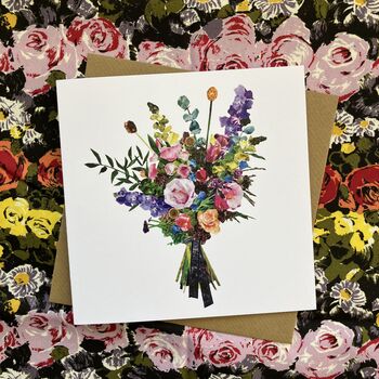 Mother's Day Delphinium Bloom Greetings Card, 3 of 4